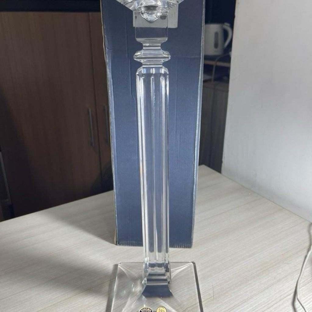Bohemia Crystal Candle Holder 40 c. Czech republic