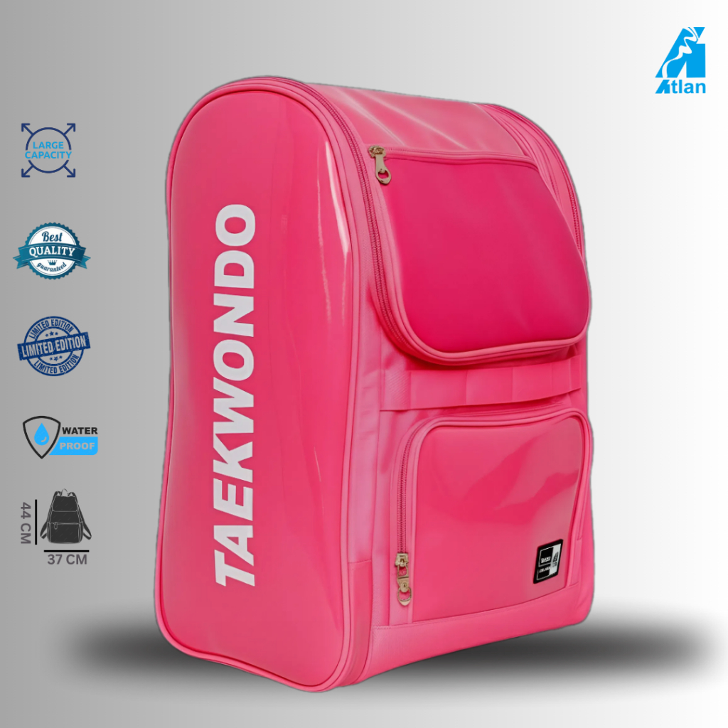 Atlan Tas Sport Taekwondo Premium New Version Waterproof Pink Co