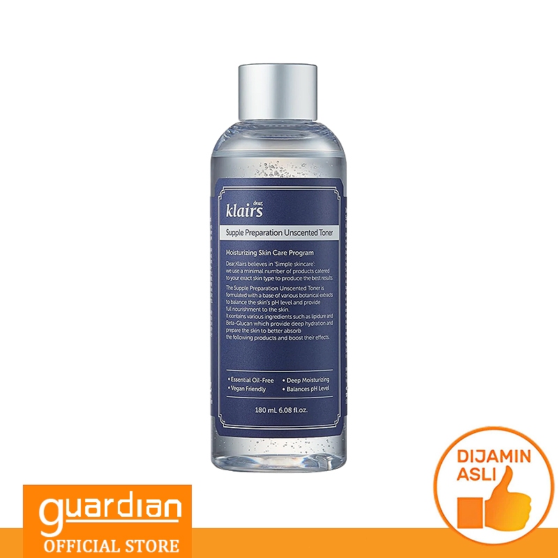 Dear Klairs Supple Preparation Unscented Toner 180 ml