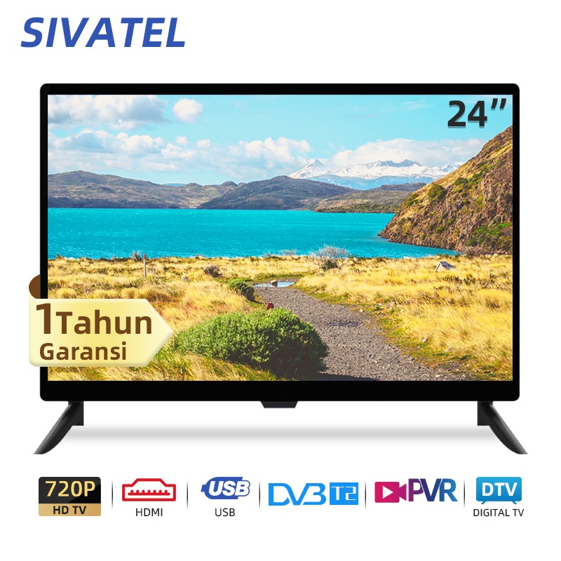 Sivatel TV LED Digital 24 inch Digital TV 24/26/27 Inch TV LED Televisi LED Promo Murah