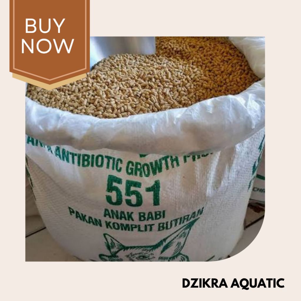 Voer Pur Babi 551 Pakan Hewan Terbaik Ayam Unggas Kelinci Sapi Burung