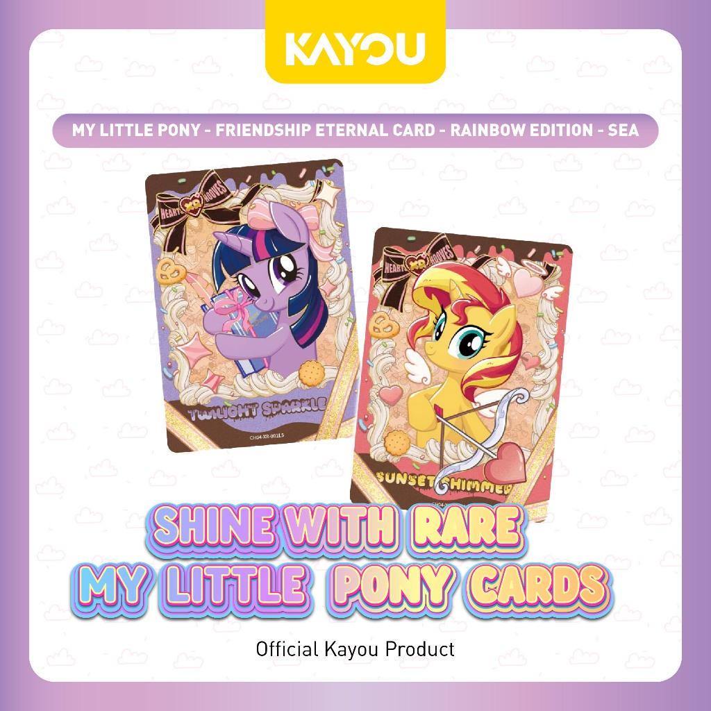 KAYOU My Little Pony Friendship Eternal Card Rainbow Edition Sea Collectible Card Game / Kartu Kolek