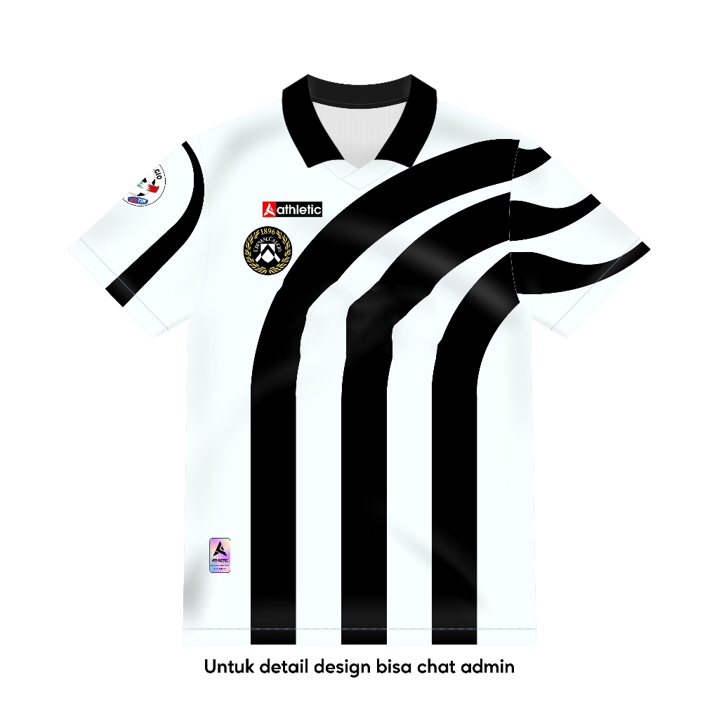 ATHLETIC SPORTWEAR - Jersey Vintage Bola Fantasy Udinese Home 2006-2007 Fullprinting Casual - Atasan