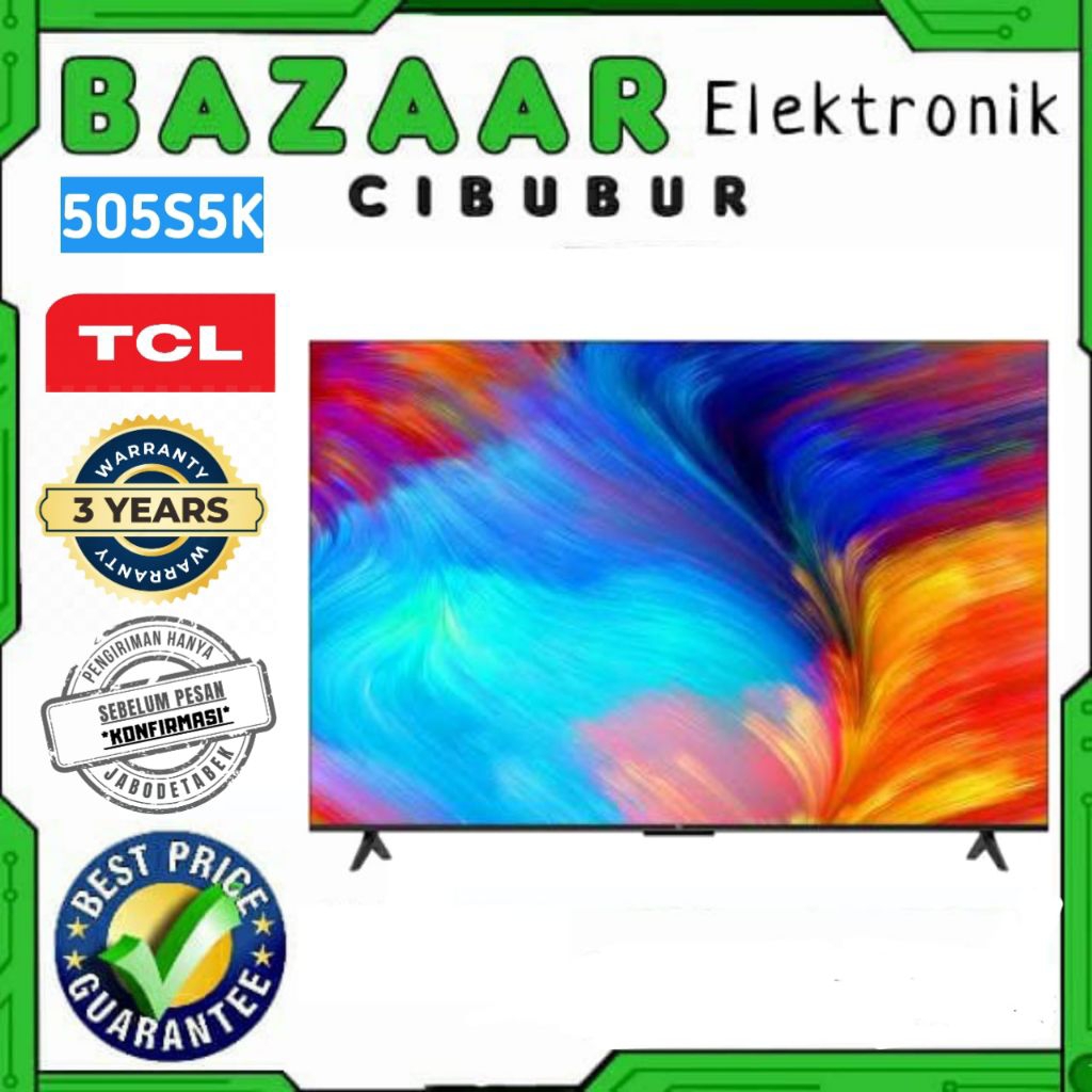 LED TV TCL 50" 50S5K 50 INCH TCL S5K QLED TV ANDROID TV