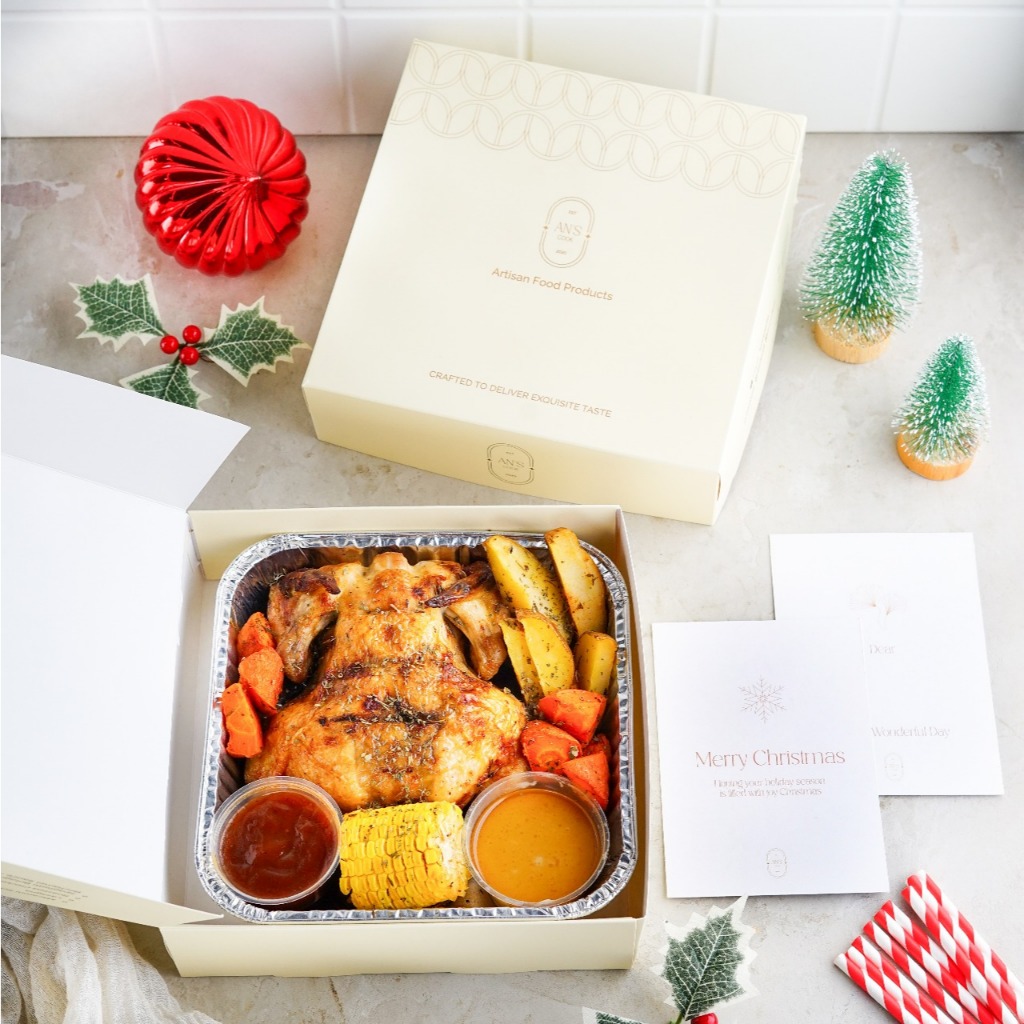 JollyStuff - Roasted Chicken Garlic Butter Rosemary with Vegetables / Hampers Ayam Panggang for