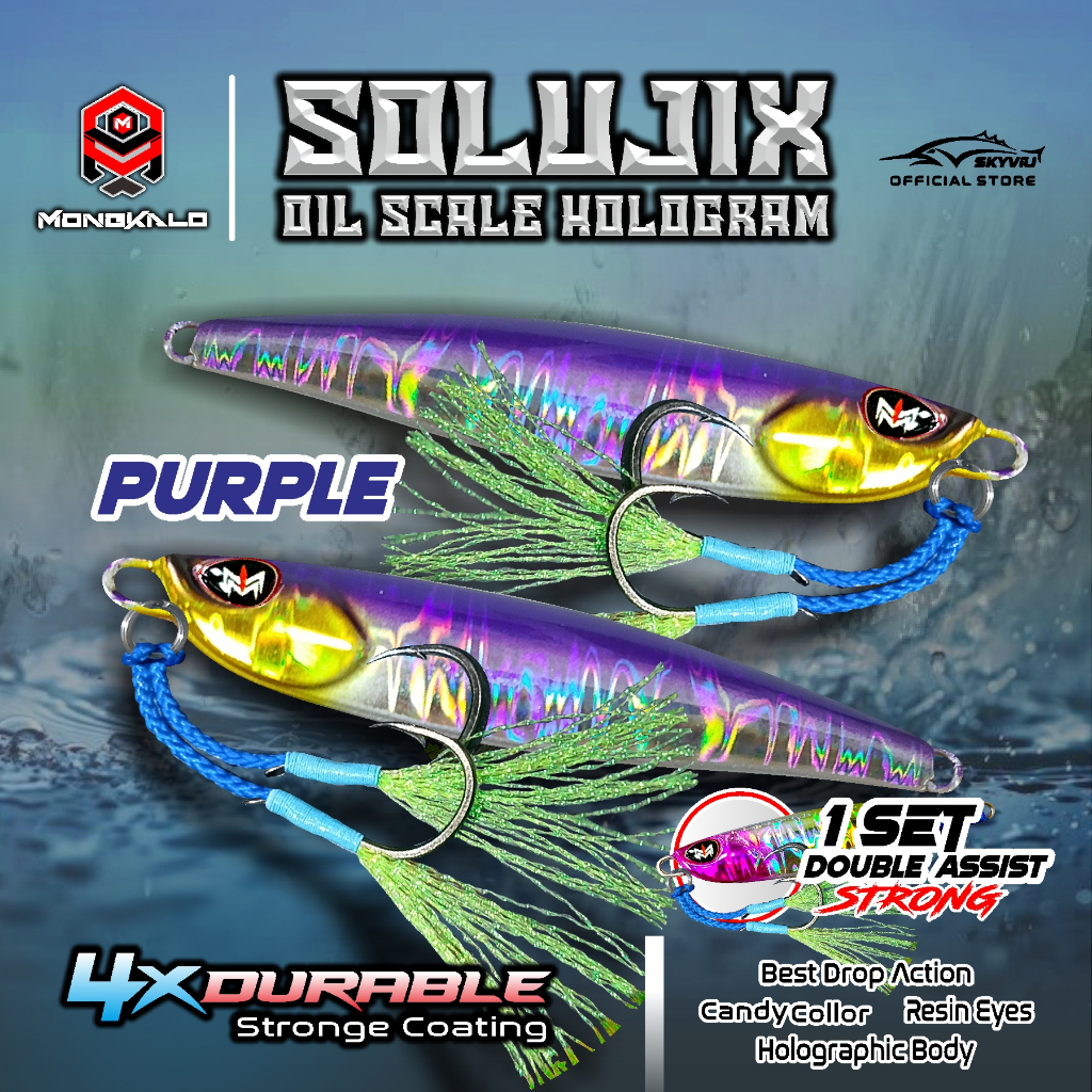 Mongkalo Solujix Minyak noGID noMotif Candy 7 Ungu