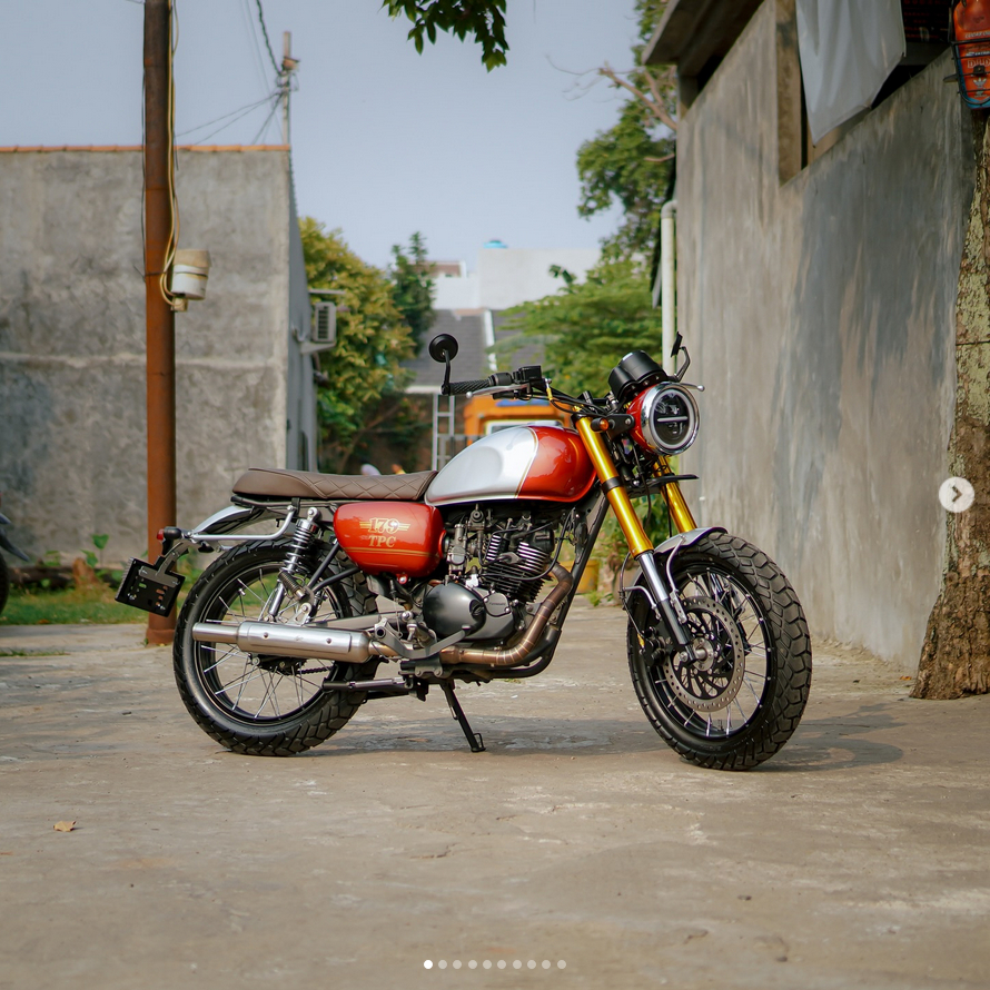 Shock USD Untuk Kawasaki W175 Shock Depan Upside-Down