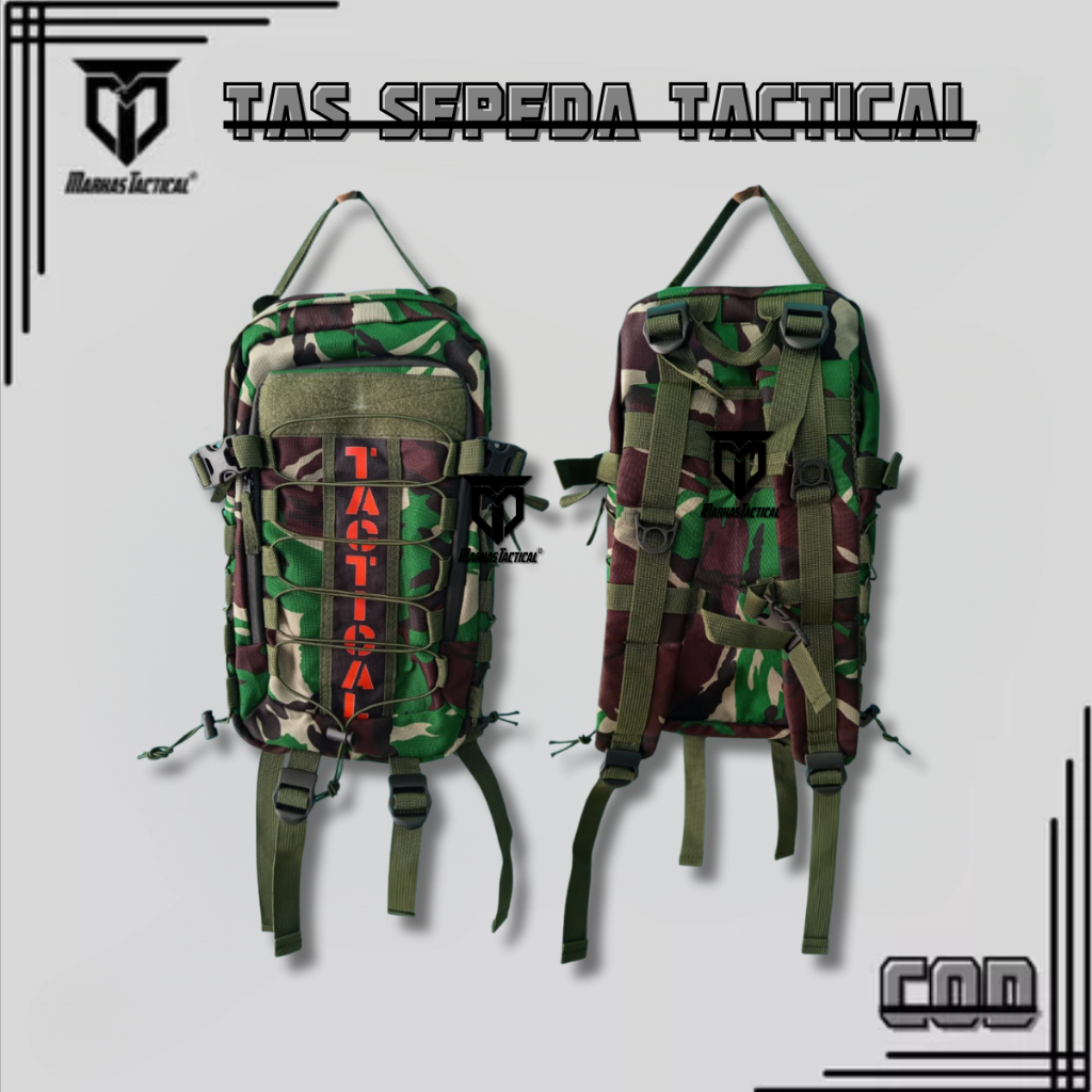 TAS SEPEDA TACTICAL LORENG MALVINAS / TAS PUNGGUNG SEPEDA TACTICAL COD