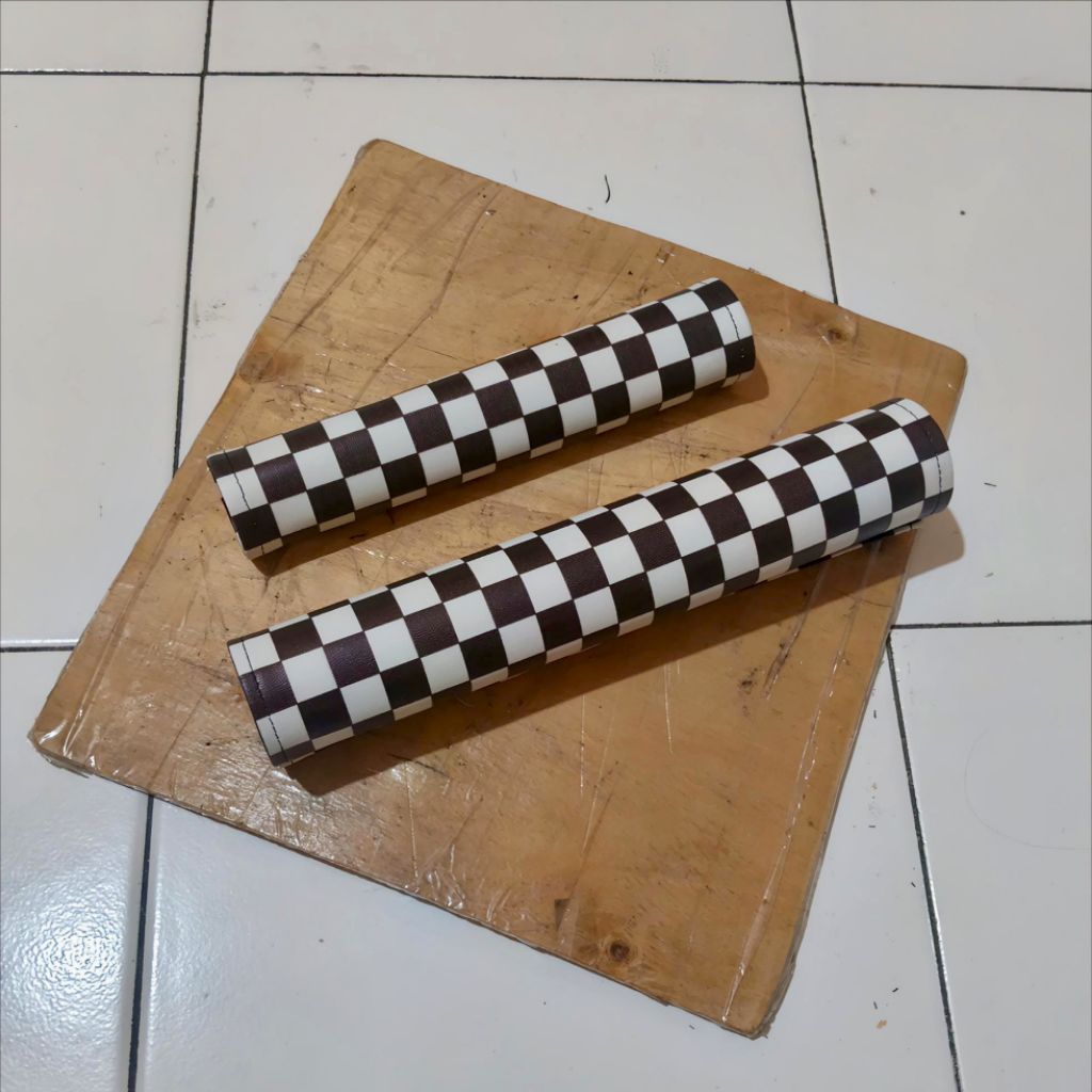 pad bmx frame dan bars setang setir checker board osbmx oldschool