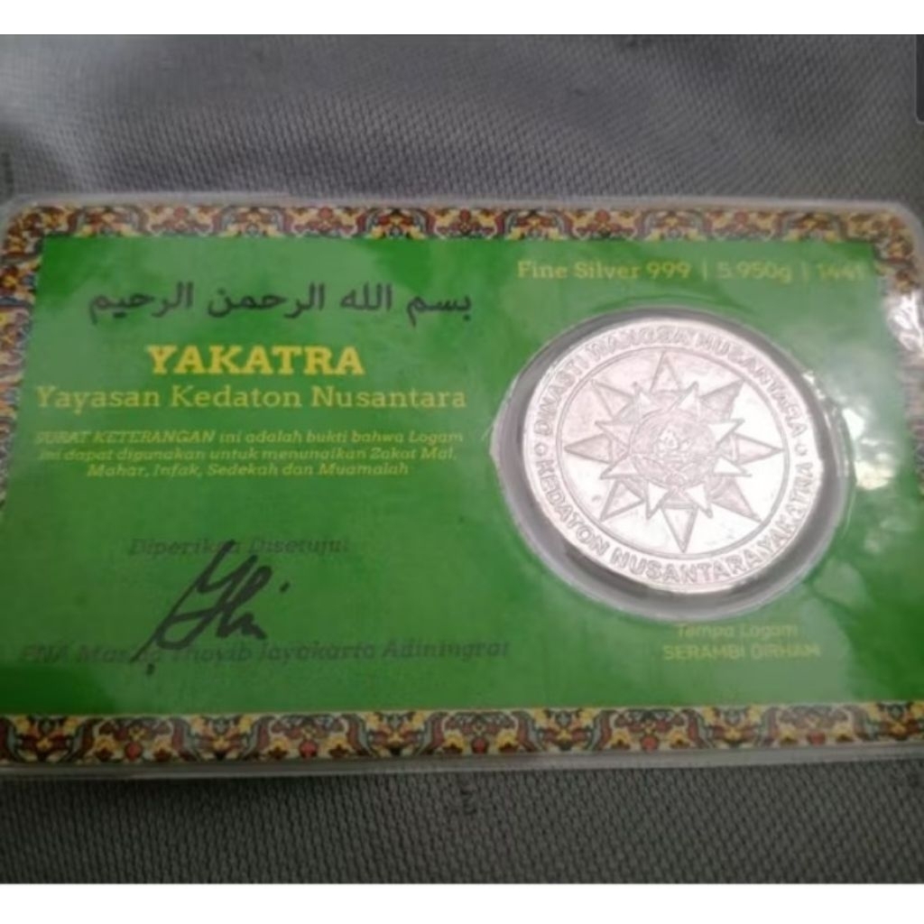 2dirham yakatra 5,950gr asli original