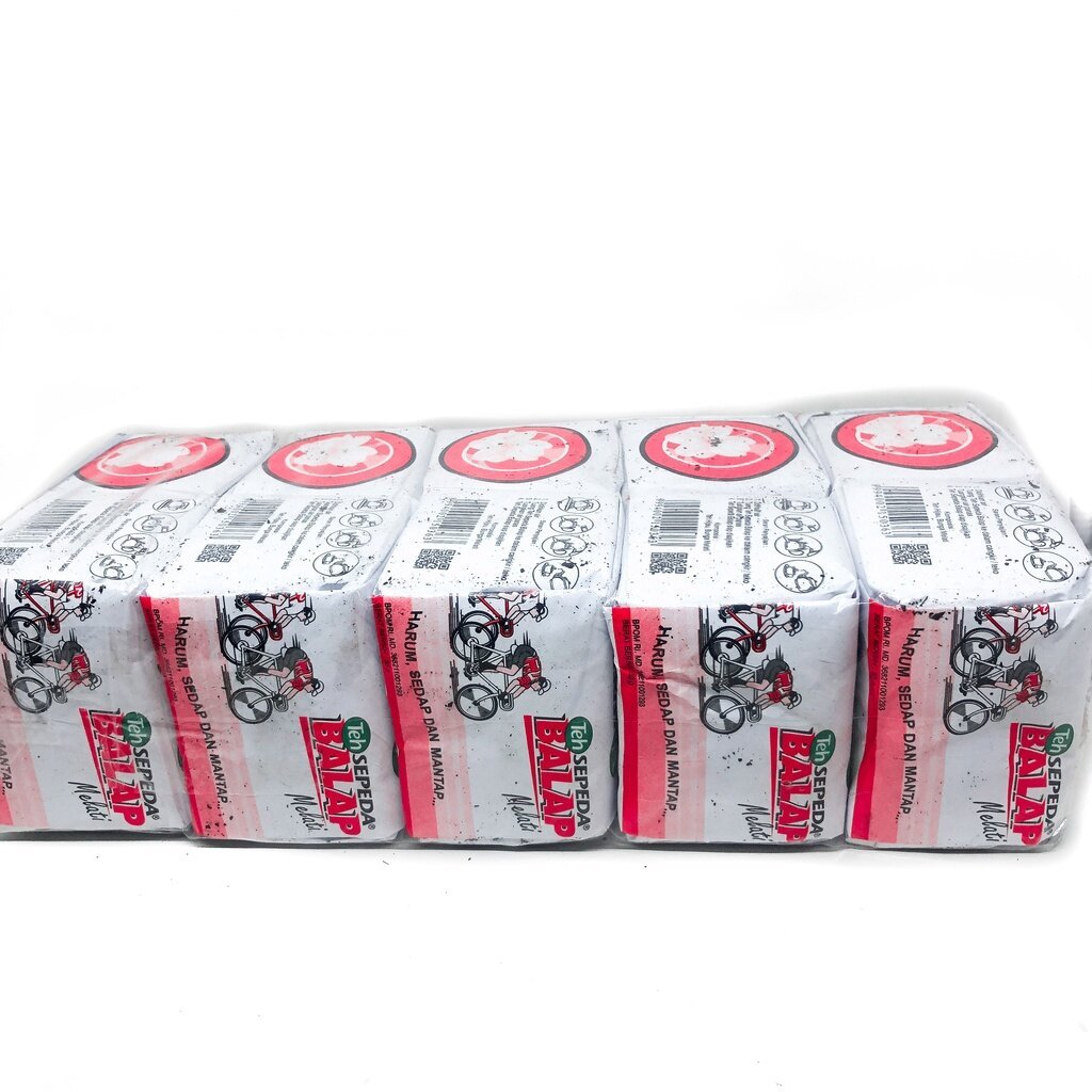 Teh Tubruk Cap Sepeda Balap Merah 1 Slop = 10 Bungkus Khas Solo