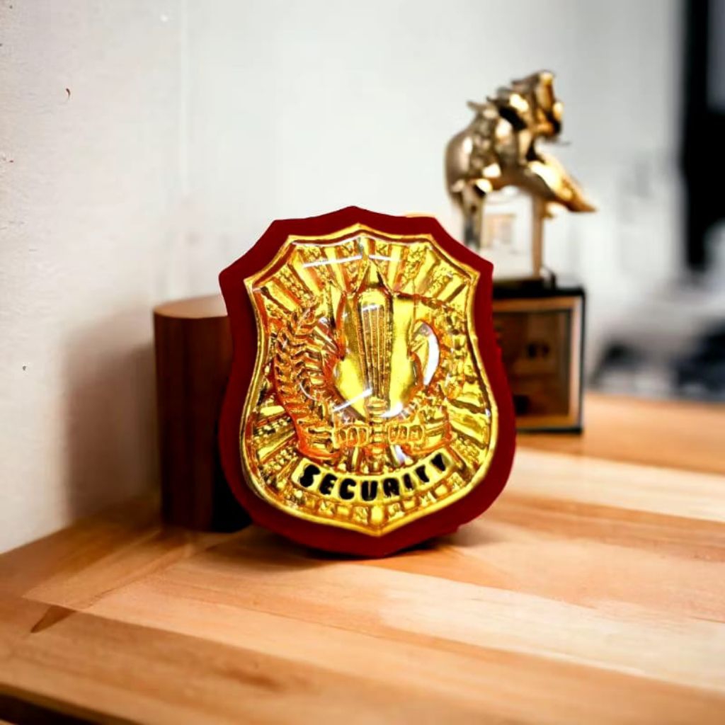 PIN satpam gold fiber ukuran kecil