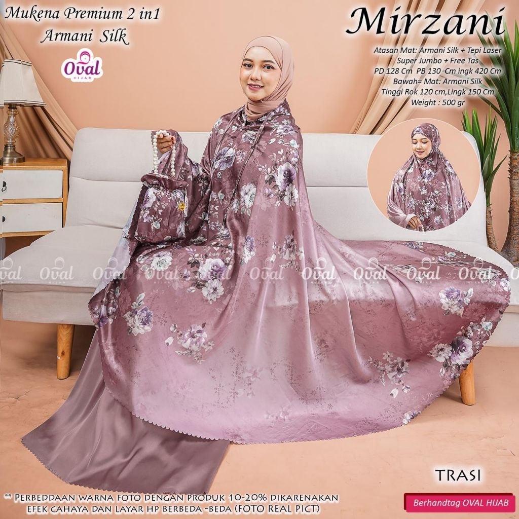 Mukena travelling wanita dewasa bahan halus / Mirzani - Aluna - Gendhis #3 - Qemala #4 Ori Oval Hija