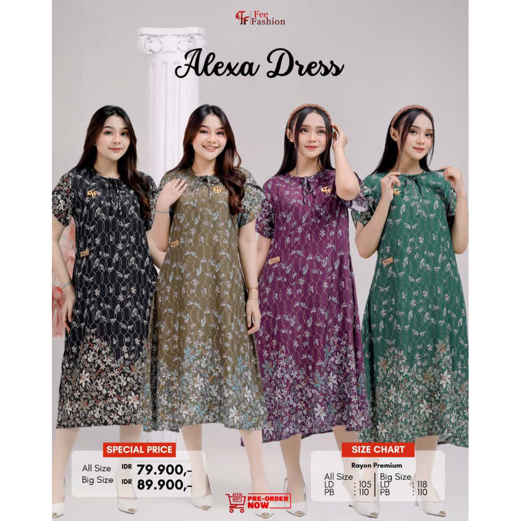 Fee Fashion - Dress / Daster / Alexa Dress Fee Fashion