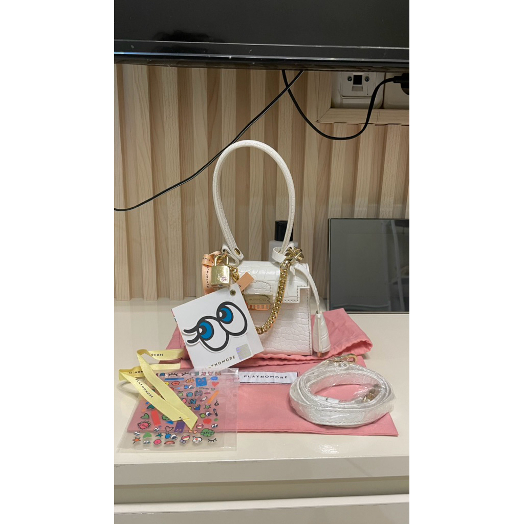 Preloved Bag Playnomore candy bag white