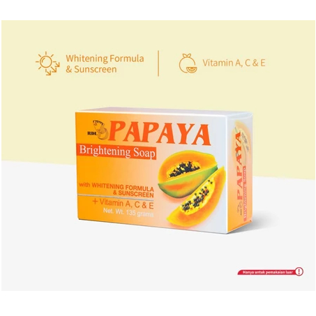 Sabun Pepaya BDL 2PCS Philippines Papaya Soap Sabun Cuci Muka