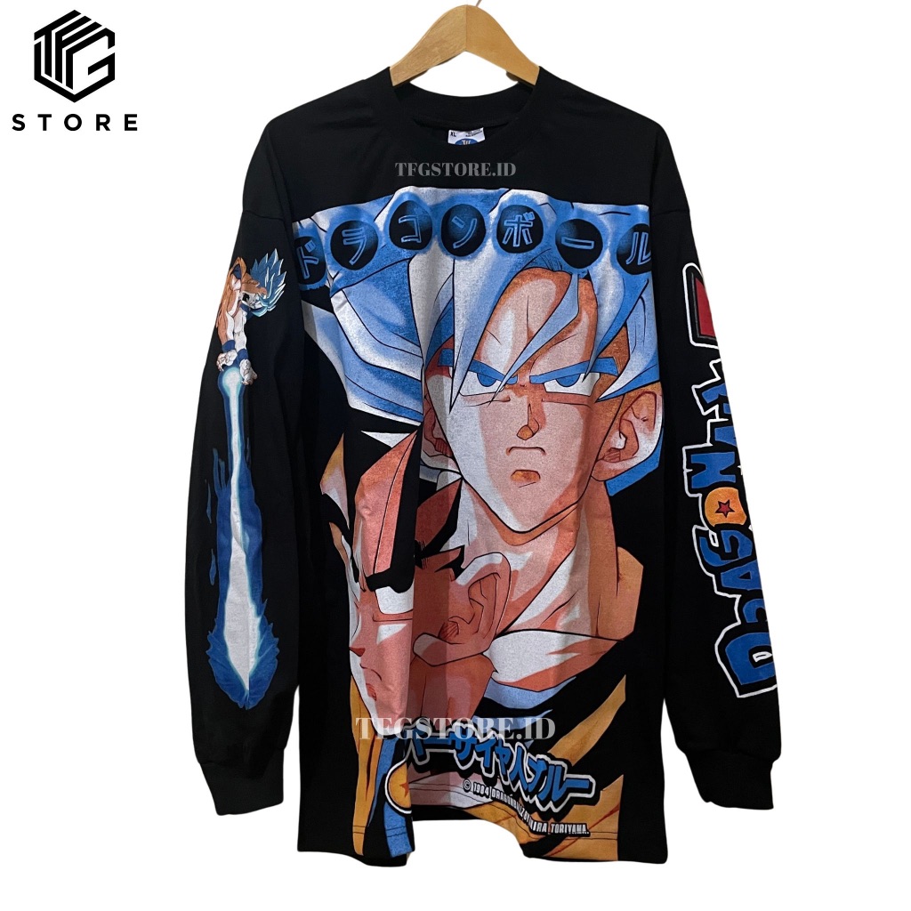 Dragon Ball Z Gohan Goku Japan Anime Tshirt Manga Tee Bootleg Premium Kaos Lengan Panjang Long Sleev