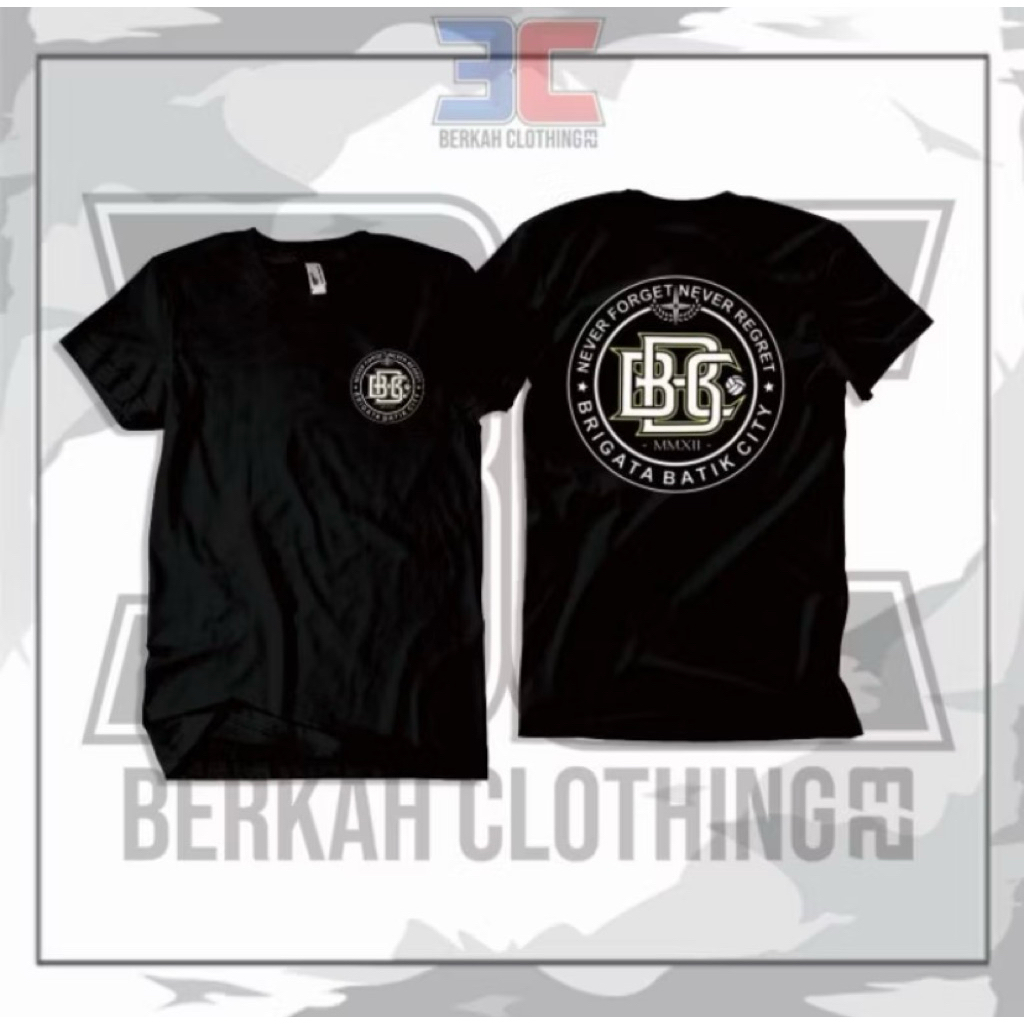 T-shirt kaos Brigata Batik City // Baju suporter Persib Pekalongan Brigata Batik City