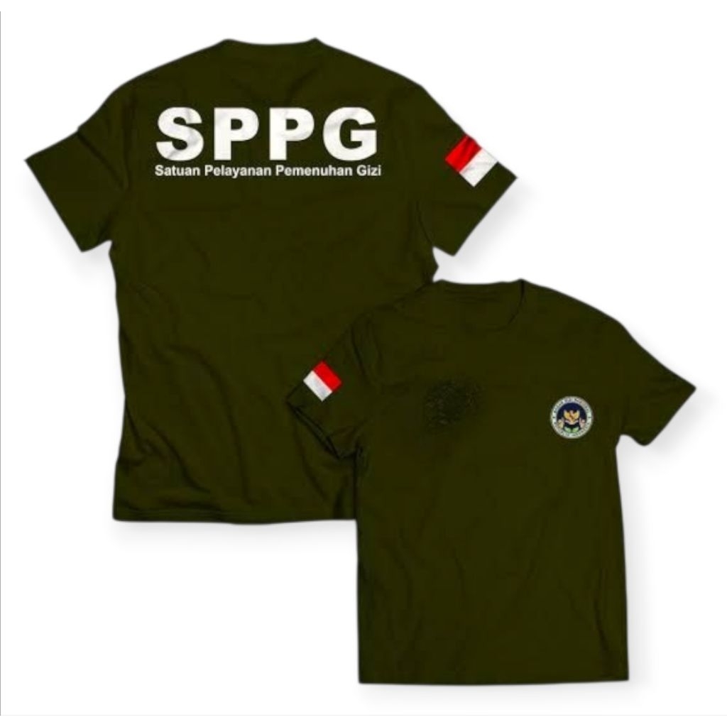 kaos distro SPPG satuan pelayanan pemenuhan gizi / kaos seragam kerja MBG