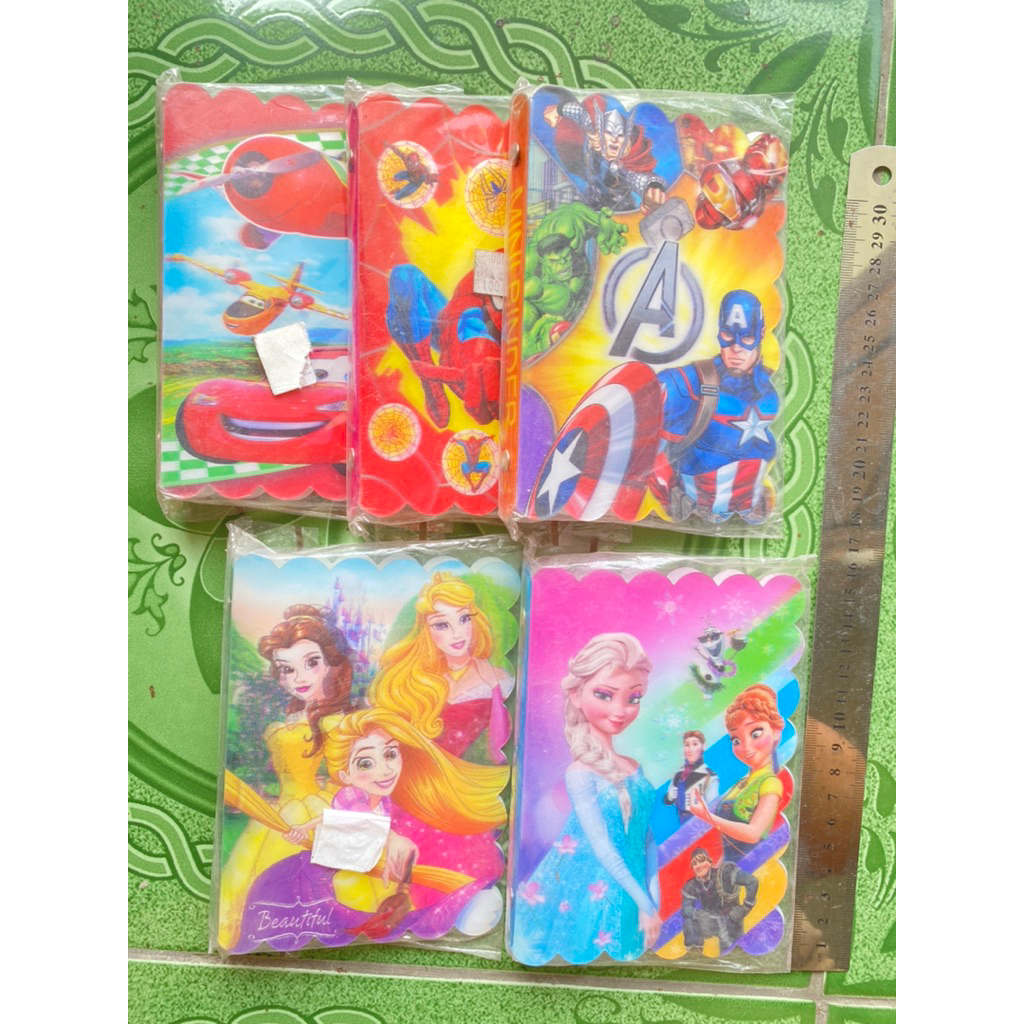 MAP BINDER 3D KARAKTER 15x11cm A6 3DIMENSI FANCY PENJEPIT STAINLESS SILVER