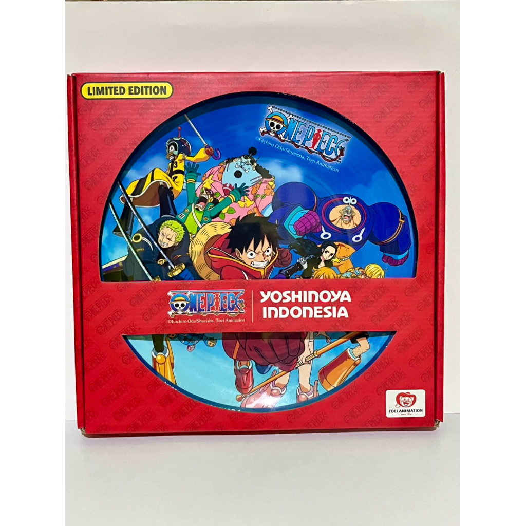 Piring One Piece Egg Head X Yoshinoya