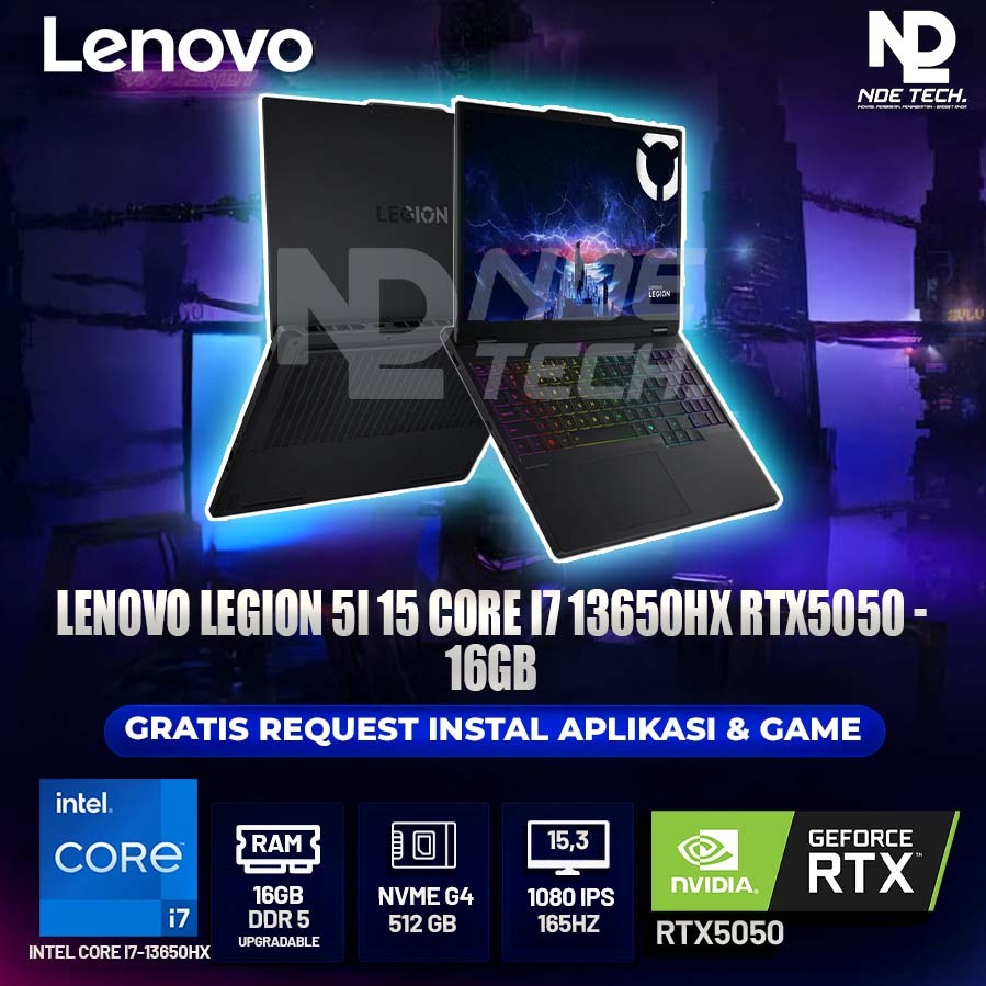 LENOVO LEGION 5I 15 CORE I7 13650HX RTX5050