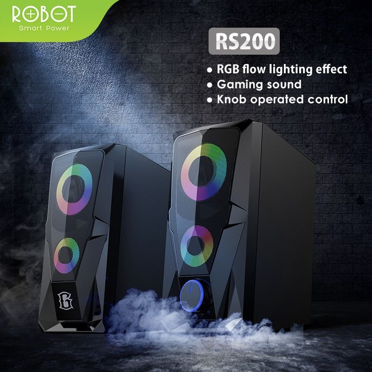 USB Stereo Speaker ROBOT RS200 ROBOT RS 200 Speaker Komputer Laptop Speaker GAMING RS-200