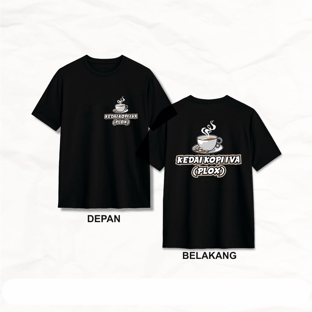 Kaos Sablon Warung Kopi / Warung Makan ( FREE DESAIN )