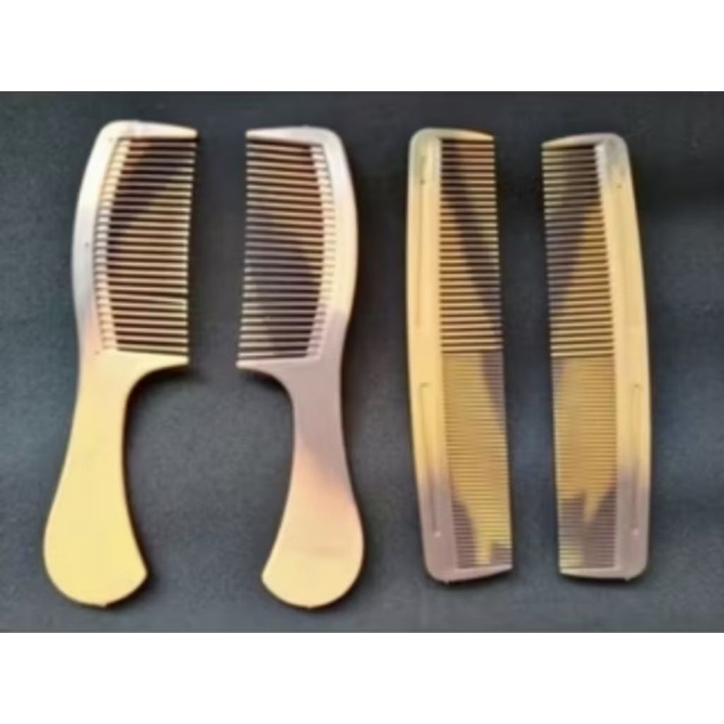 SISIR RAMBUT LUSINAN 12 PCS SISIR COKLAT GAGANG LURUS LUSINAN