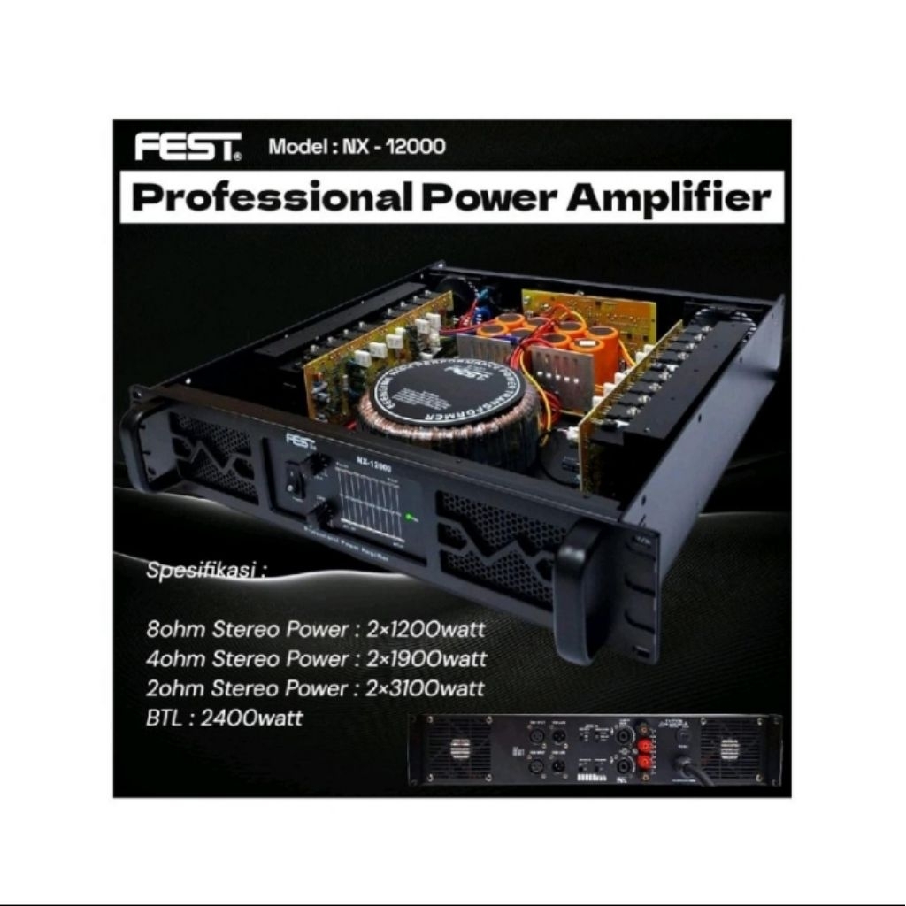 POWER FEST NX-12000 ORIGINAL AMPLIFIER FEST NX 12000 CLASS H