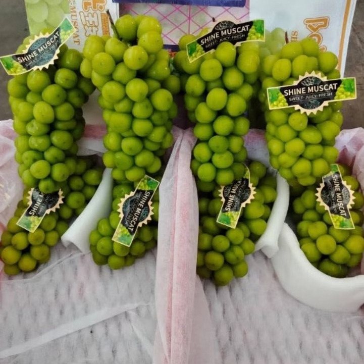 ANGGUR SHINE MUSCAT PITA 1 KERANJANG 5kg