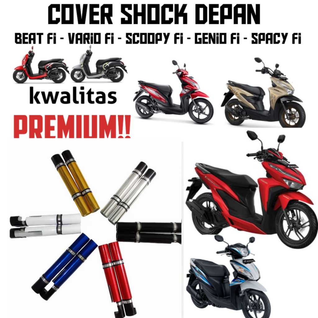 cover shock depan beat Vario Scoopy Genio spacy FULL SAMPE BAWAH 