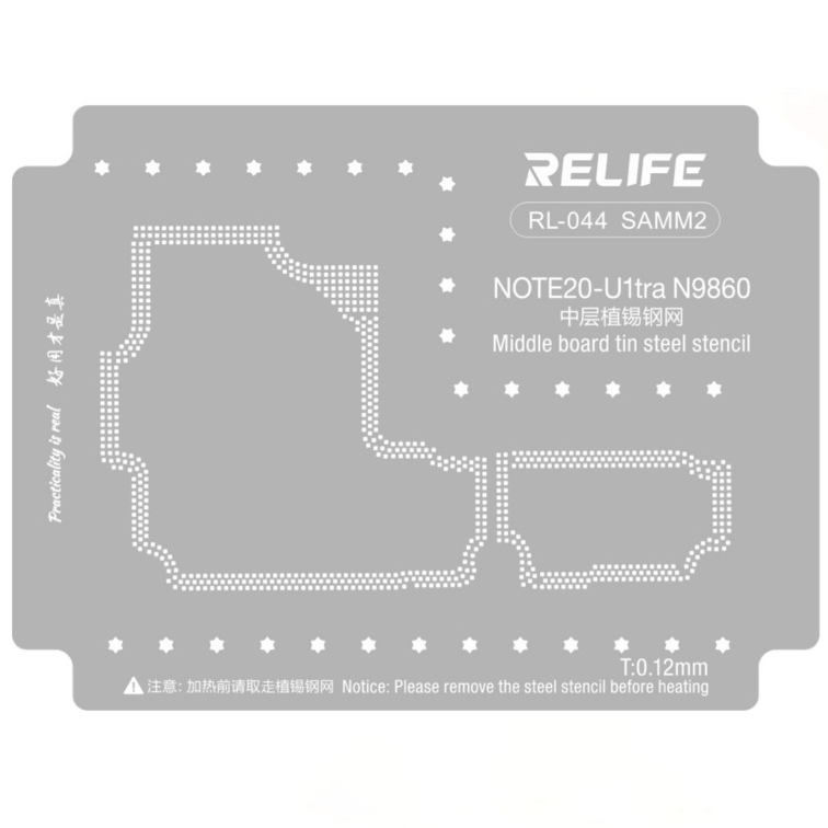 Stencil Cetakan ic Bga RELIFE RL-044 SAMM2 Samsung Note 20 Ultra Middle Layer
