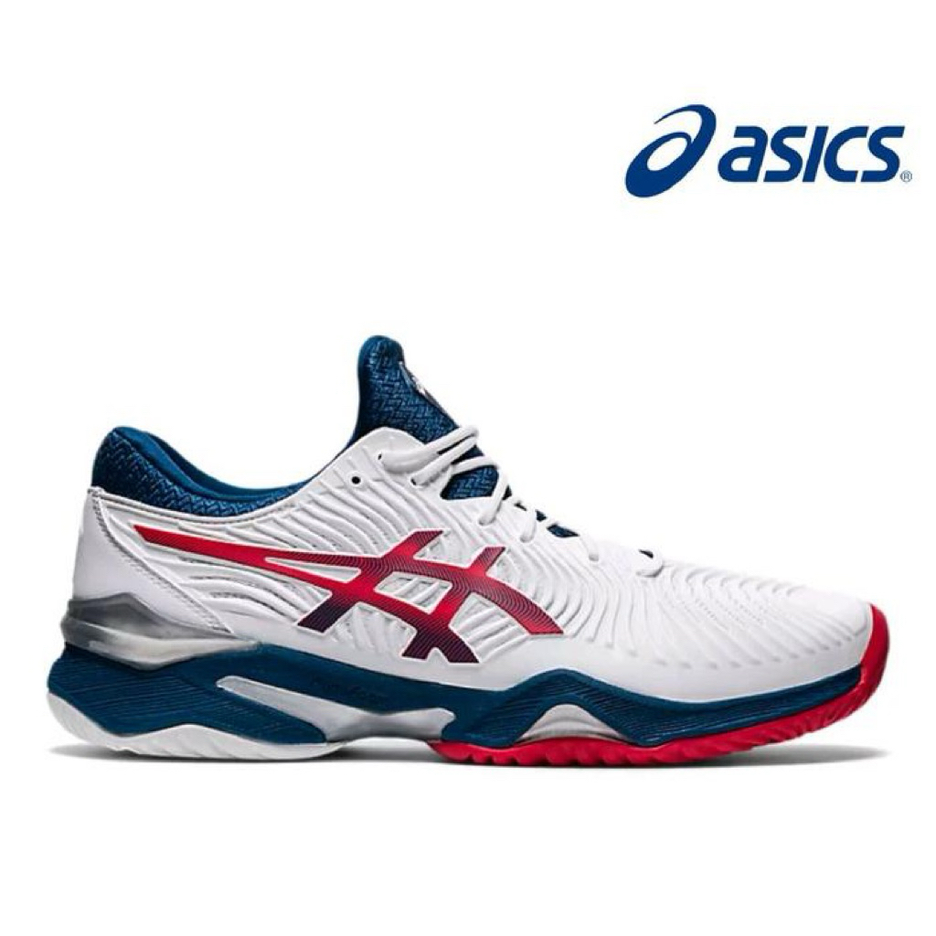 Sepatu Tenis Padel Asics Novak Court FF 2 Standard Men’s White Mako Blue