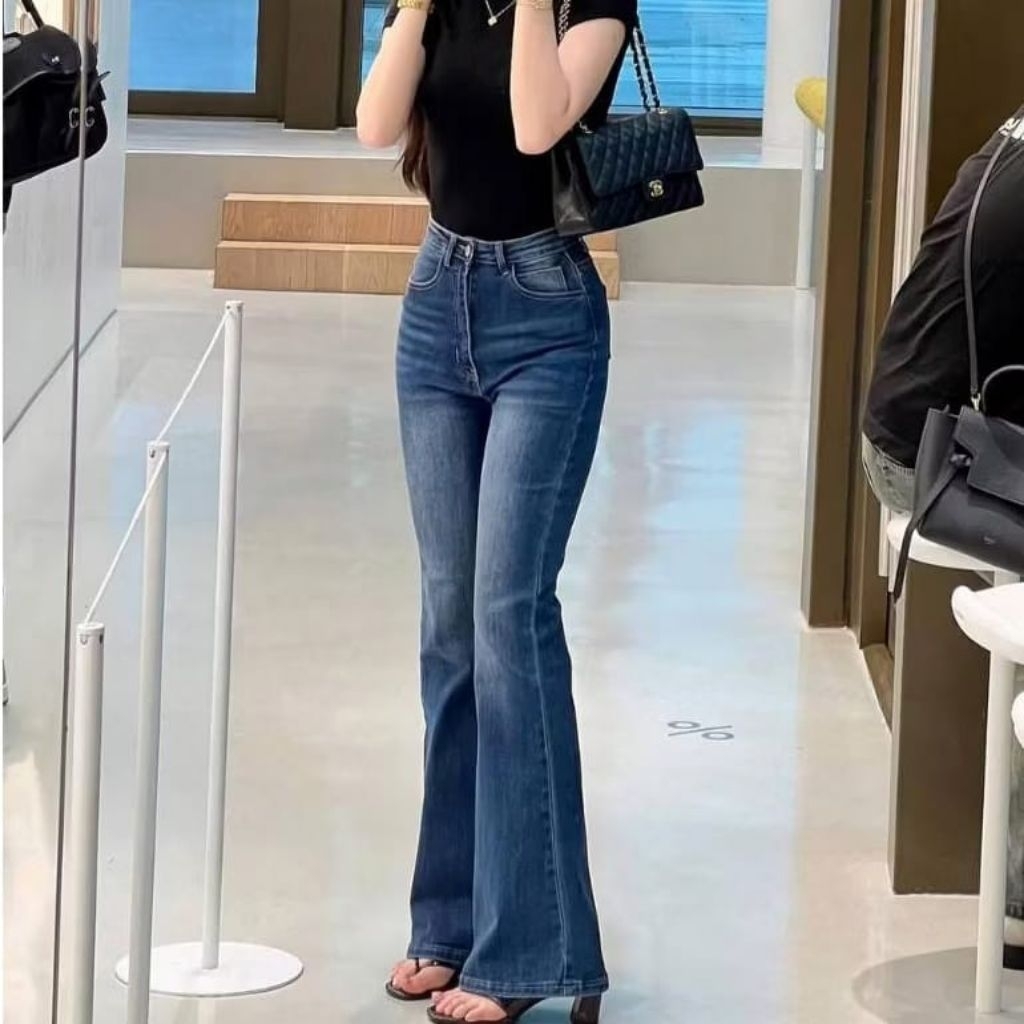HW Cutbray Jeans Retro - Celana Cutbray Strecht Kekinian - Cutbray Flared- Streetch Premium