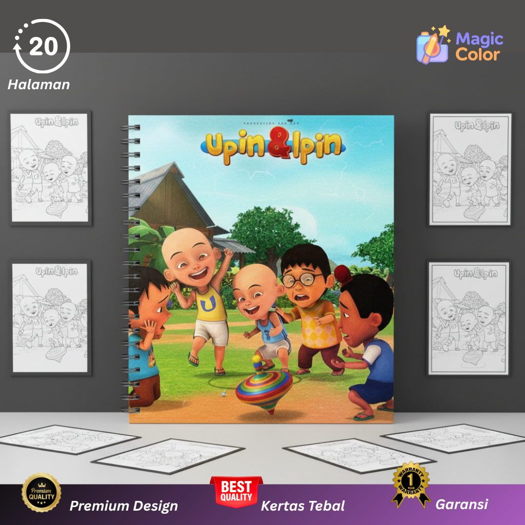 Buku mewarnai ipin dan upin
