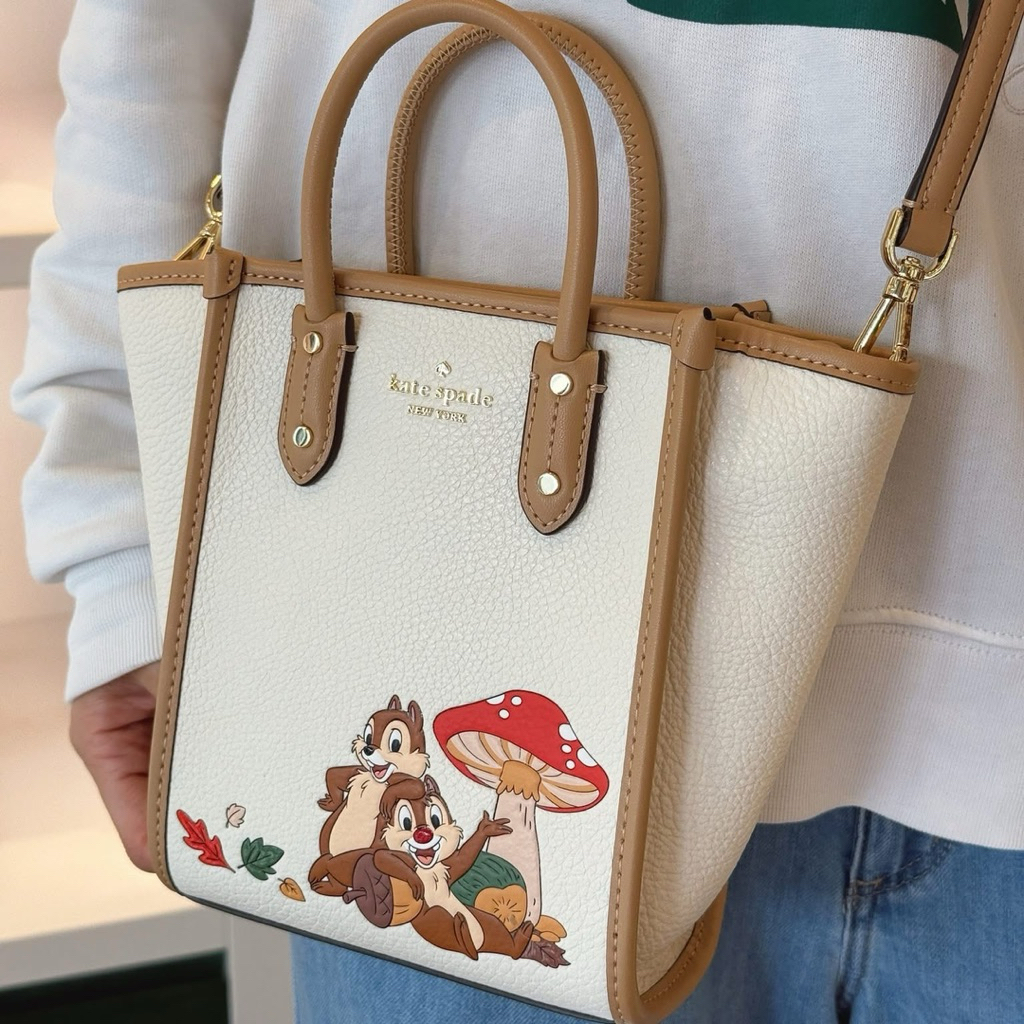 TAS SLEMPANG SLINGBAG KS MERINGUE KL749 ELLA DISNEY X KATE S CHIP MINI TOTE BAG