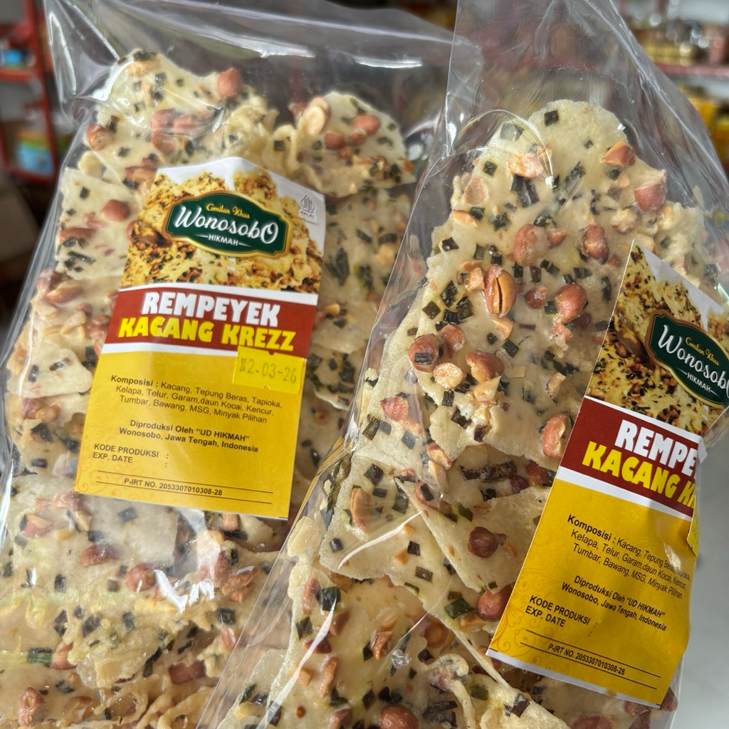 PEYEK KACANG KREZZ KHAS WONOSOBO FULL KACANG ENAK RENYAH 250GR