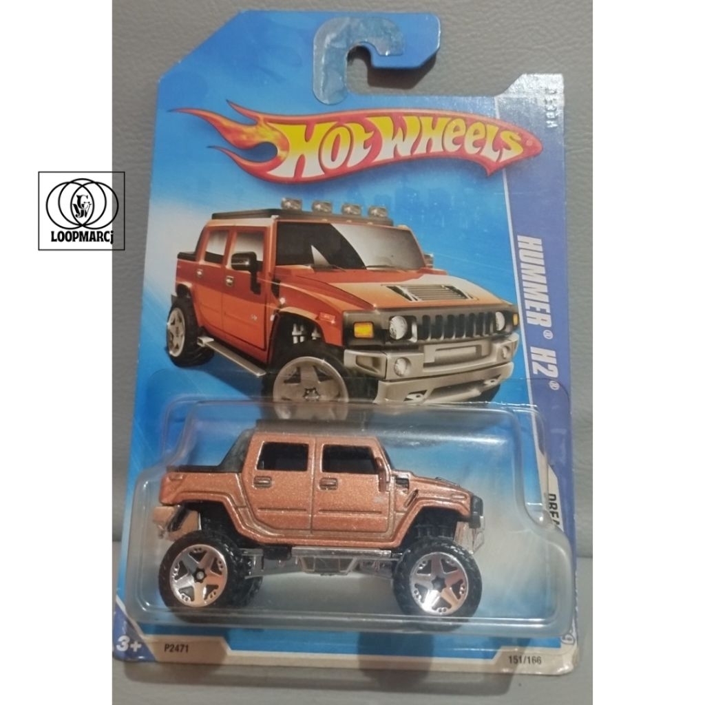 Hotwheels Hummer H2 2009 coklat