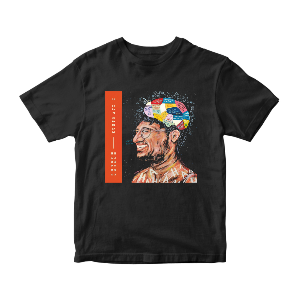 Kaos Kunto Aji Cotton Tebal Hitam Dewasa