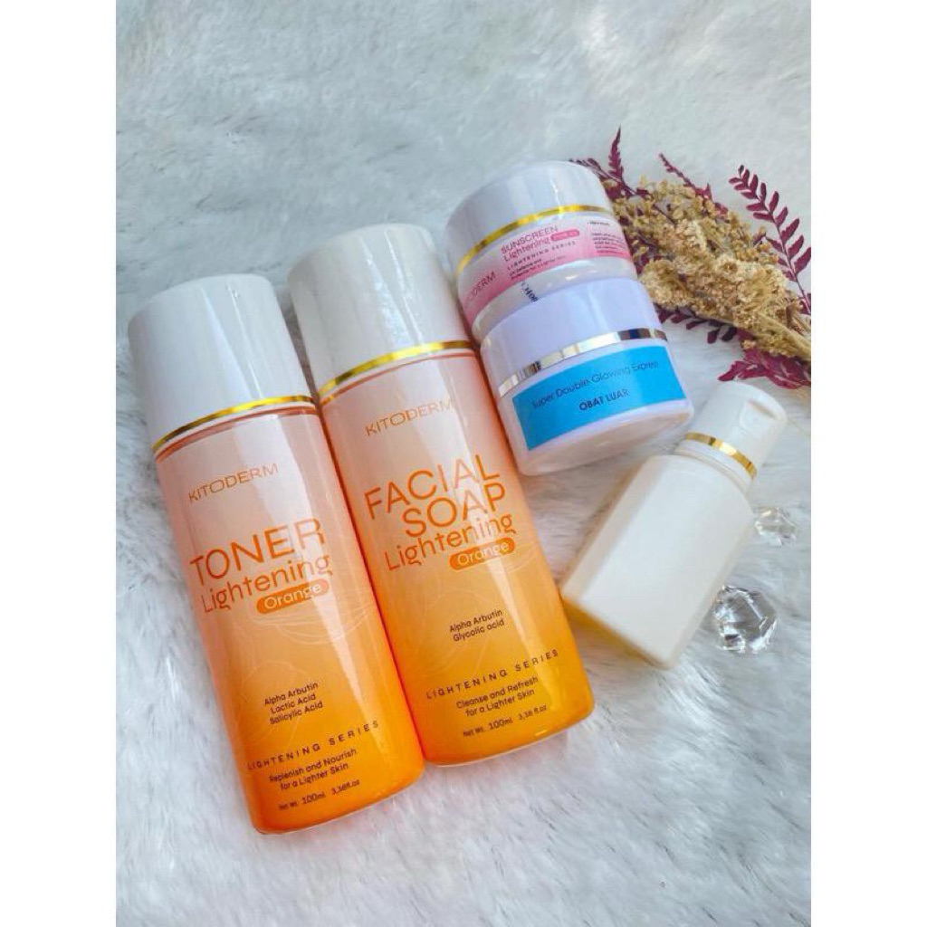 paket whitening double glow gel express whitening flek flek