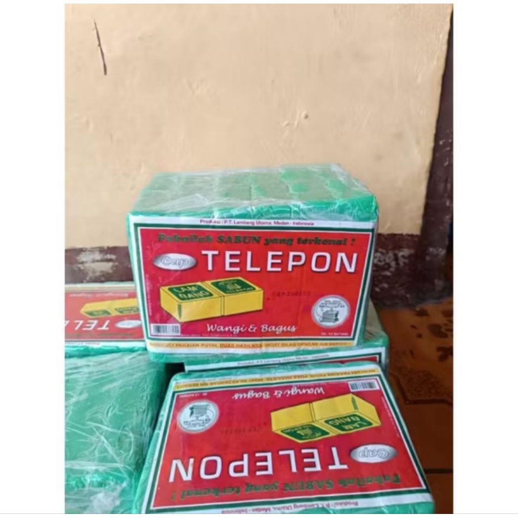 Sabun Cap Telepon kemasan 5 batang berat 1kg –diskon 38% Sabun Laundry Serbaguna Murah 100%original
