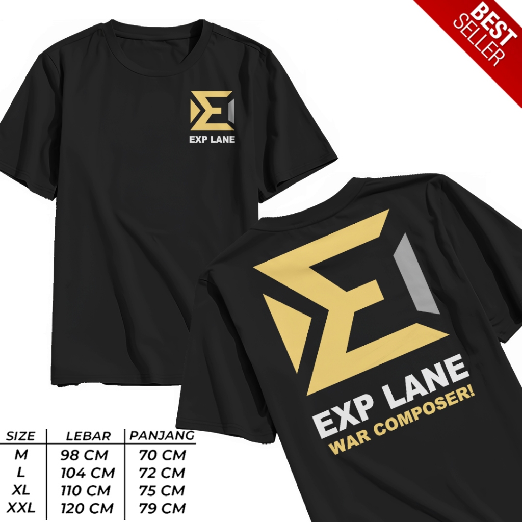 GOEDANG KAOS - KAOS MOBILE LEGEND EXP LANE KEREN TERBARU KAOS DISTRO PRIA WANITA PREMIUM BISA COD