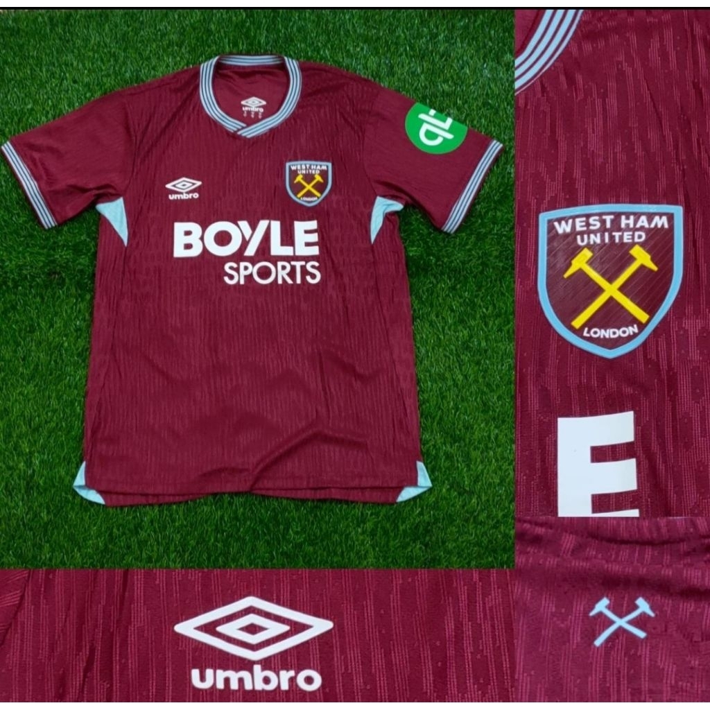 Jersey Kaos Baju Sepak Bola Westham West Ham United Home Away 3rd Third Climachill Player Issue Vers