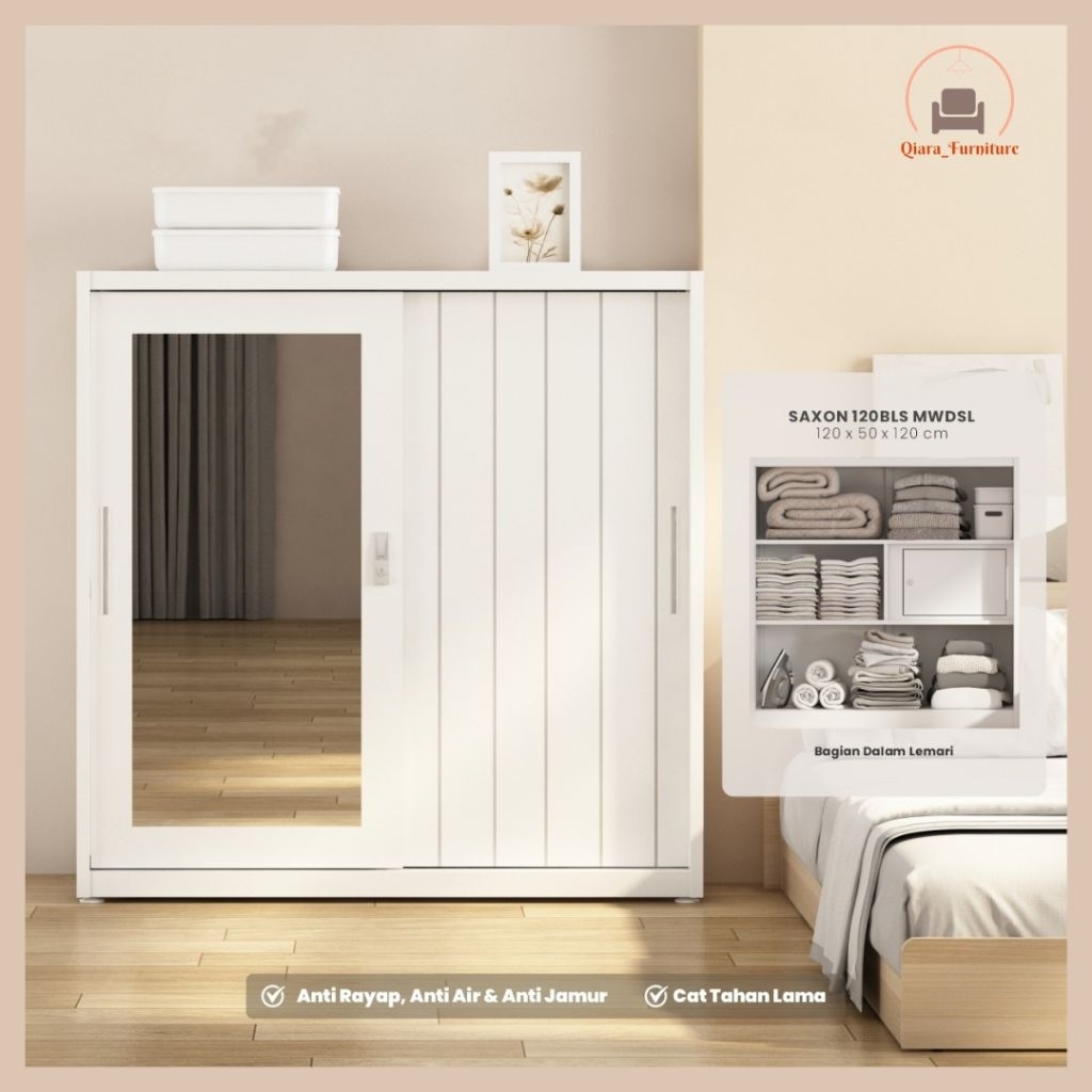 Lemari besi sliding / Saxon 120 BLS MR MWDSL_Pira