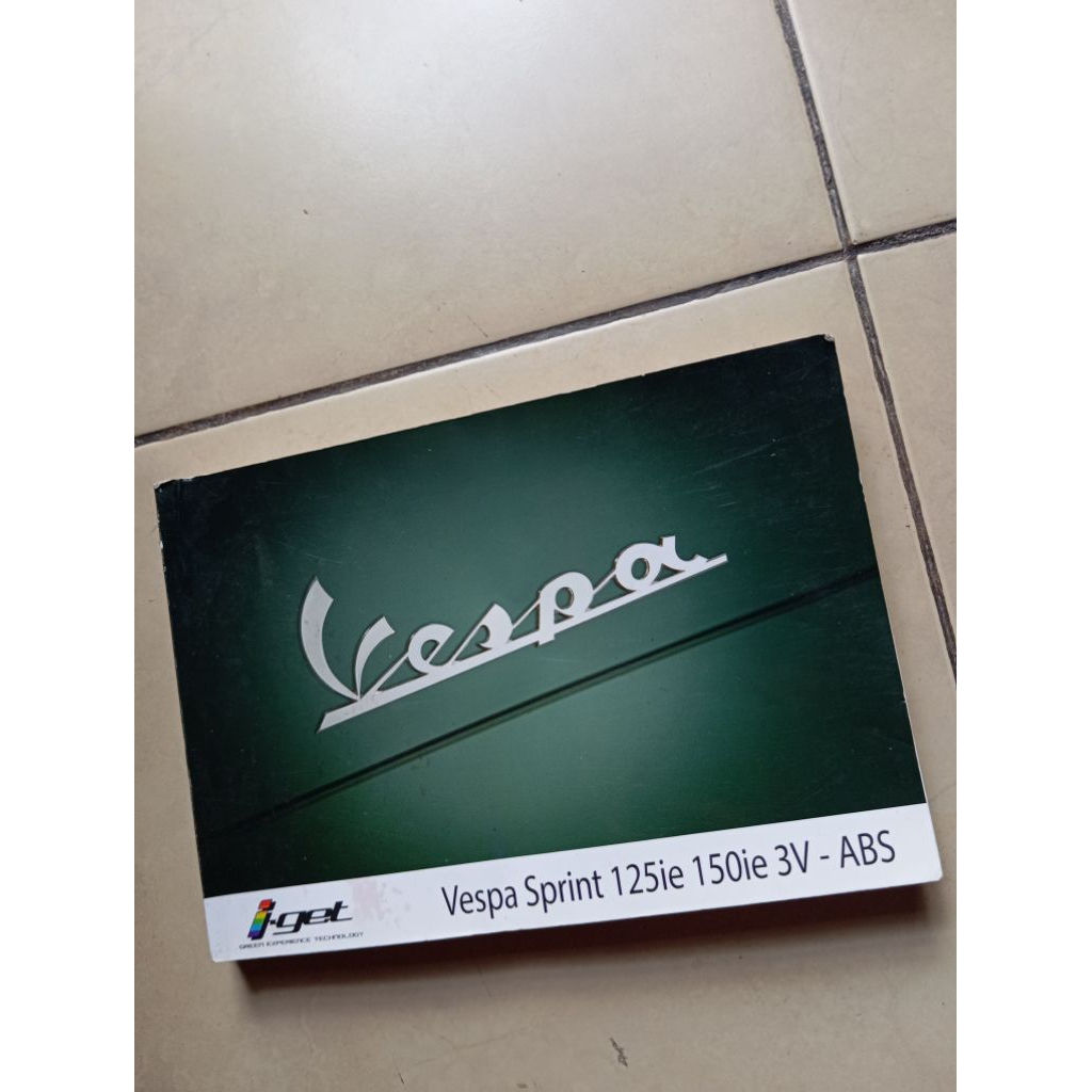buku pedoman manual book vespa sprint 2017