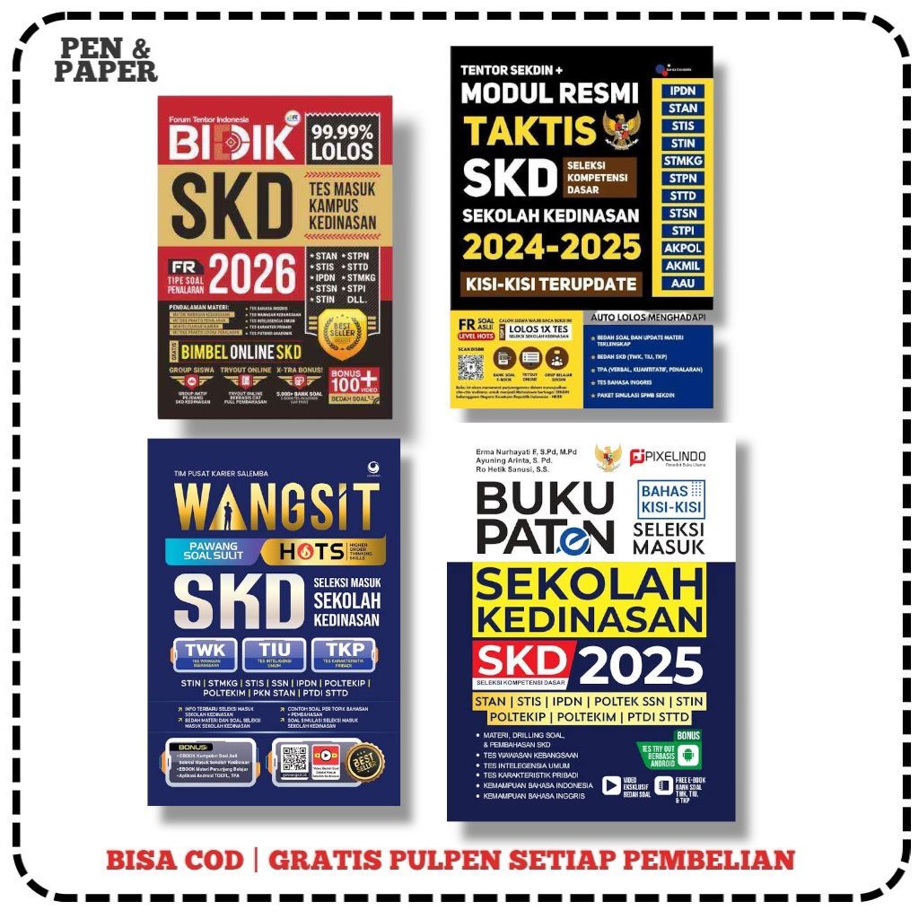 TERLARIS BIDIK SKD KEDINASAN 2026 / WANGSIT HOTS SKD KEDINASAN PAWANG SOAL SULIT / MODUL RESMI TAKTI