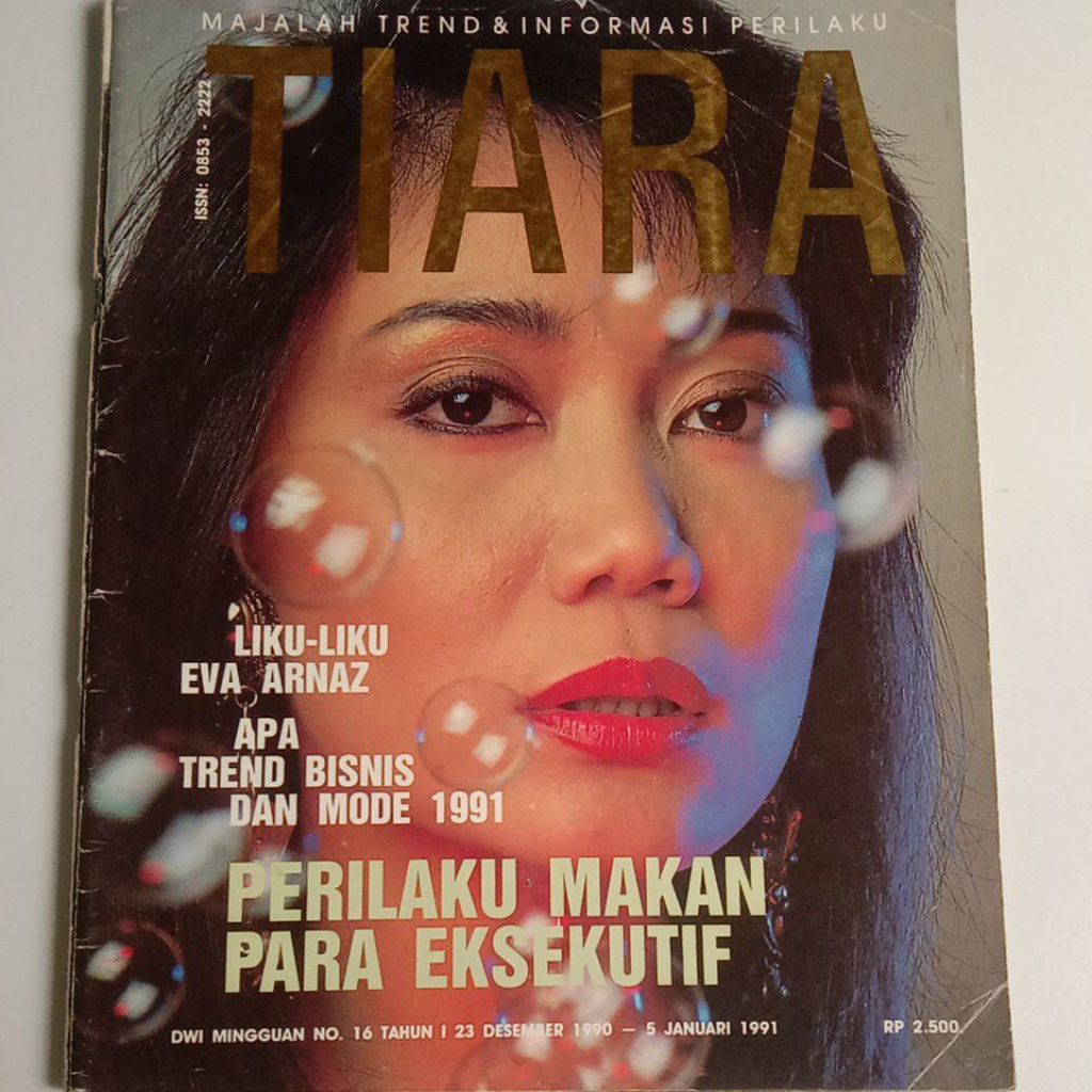 Majalah Tiara Tahun 1990 Cover Okky Asokawati (Putri Remaja Gadis'78)