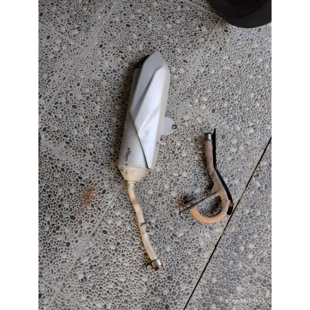 KNALPOT STANDAR KLX BF ORIGINAL COPOTAN"