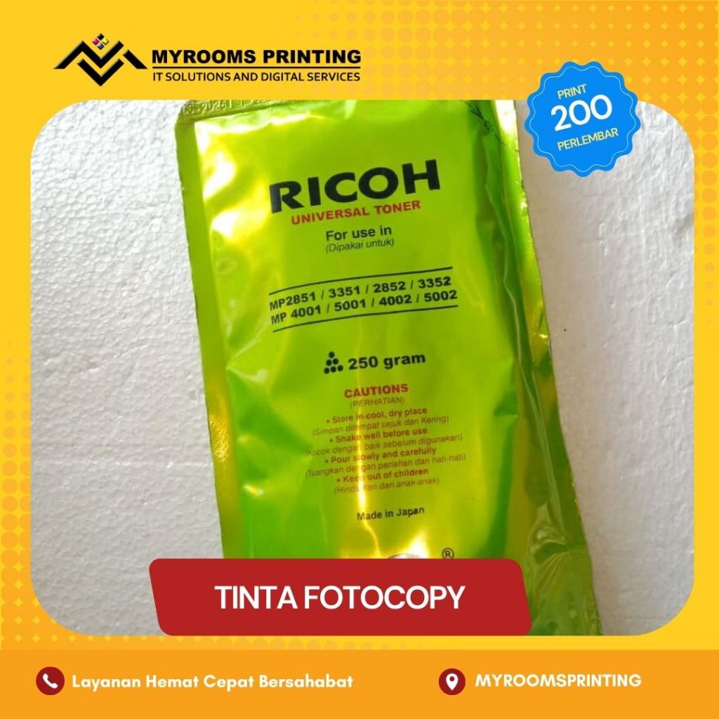 Tinta Fotocopy Ricoh Universal Toner 250 gram